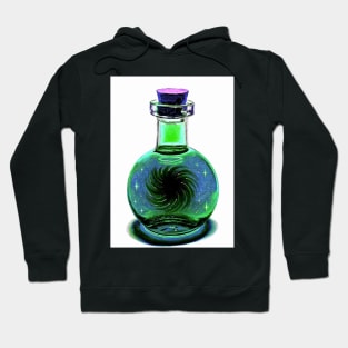 Black hole galaxy potion blue green purple Hoodie